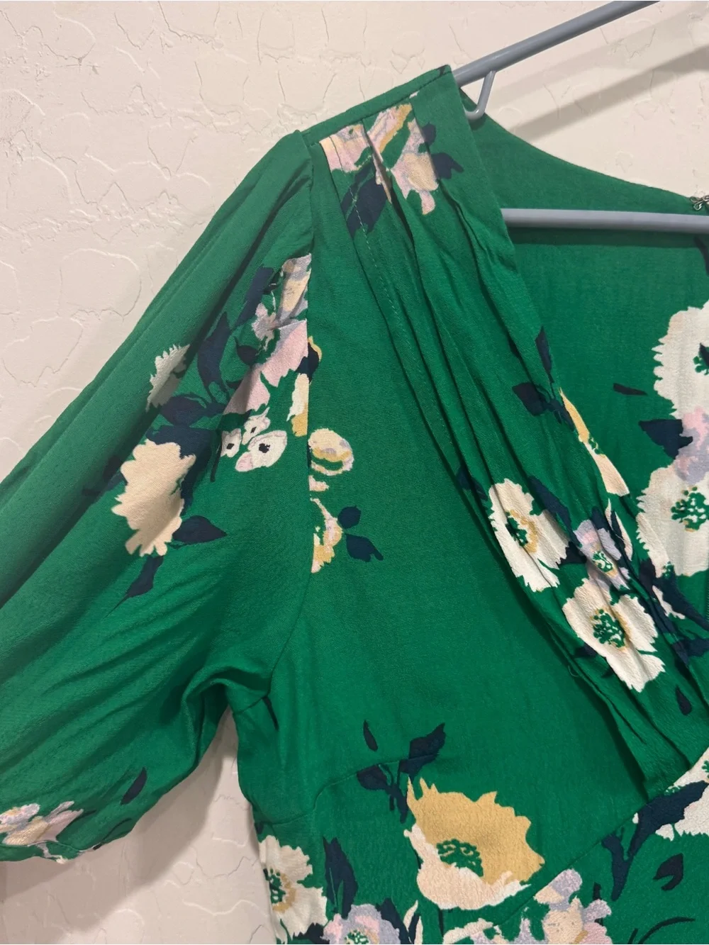 Free People Mothers Day Brunch Neon Green Garden Day Floral Dress Retro Pinup 8